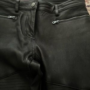 Jcrew full leather skinny pants